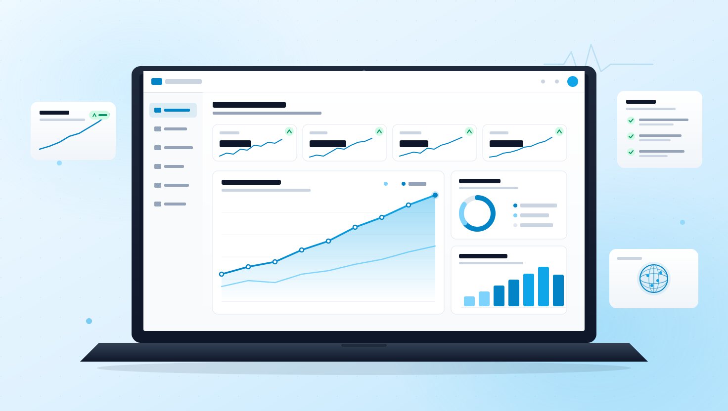 Enterprise-grade telemedicine platform dashboard showing performance metrics, security controls, and analytics for virtual healthcare delivery